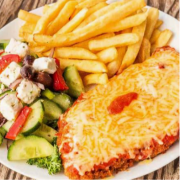 Chicken Parma Chips and Salad Pack
